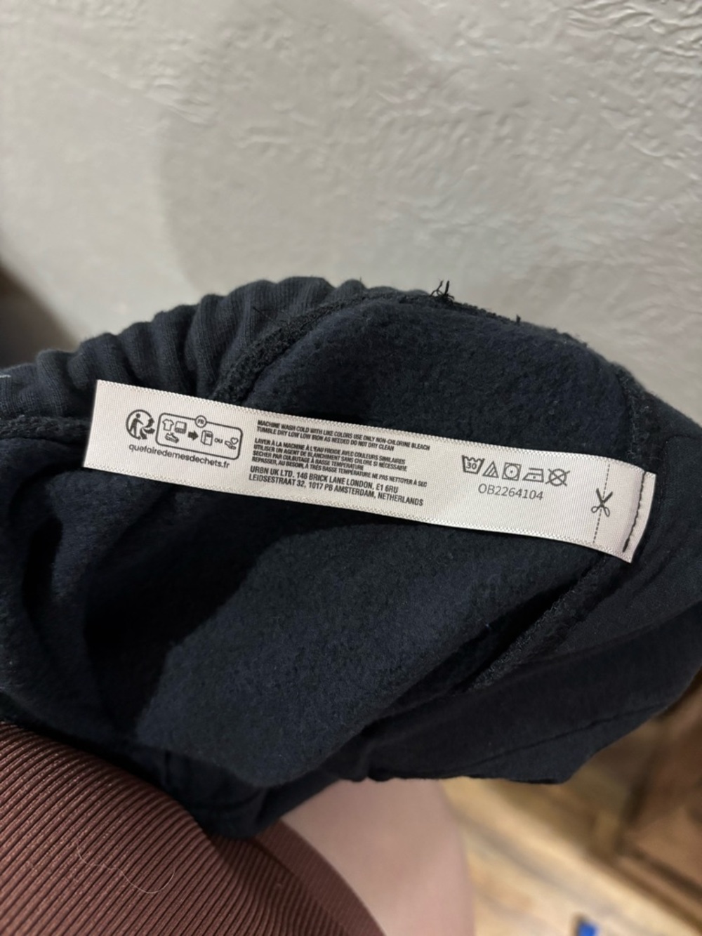 Free People Movement For The Win Black Wide Leg Barrel Sweatpant Joggers Sz Med - Picture 10 of 11